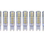 Set 10 x Becuri LED G9 – 9W, Lumină Caldă 3000K, 220V 💡