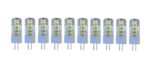 Set 10 × Becuri LED G4 – 5 W, lumină rece 6000 K, 220 V - imagine 2