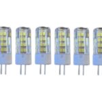 Set 10 × Becuri LED G4 – 5 W, lumină rece 6000 K, 220 V