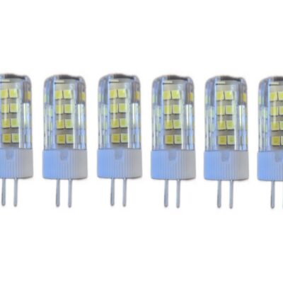 Set 10 × Becuri LED G4 – 5 W, lumină rece 6000 K, 220 V