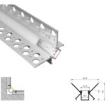 Profil LED Încăstrat – Colț Interior, Aluminiu, Lungime 2 m  - imagine 5