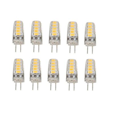 Set 10 × Becuri LED G4 – 3 W, Lumină Caldă 3000 K, 12 V