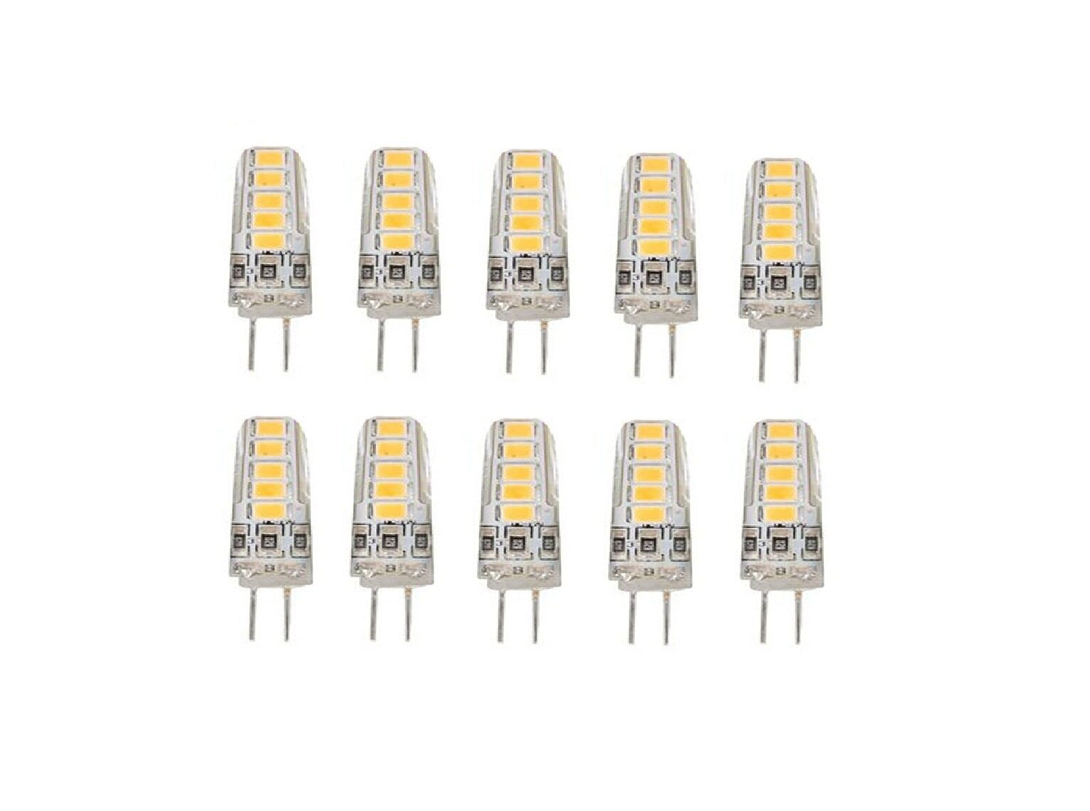 res_e449ccd1d3ae617633b5641a0fa3 Set 10 × Becuri LED G4 – 3 W, Lumină Caldă 3000 K, 12 V - imagine 1