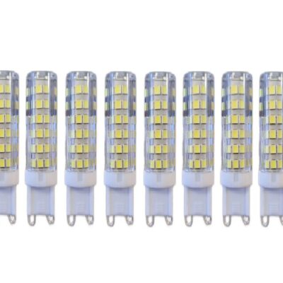 Set 10 × Becuri LED G9 – 12 W, Lumină Caldă 3000 K, 220 V 💡