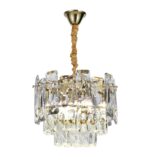 Candelabru Model 5861-300 – Cristale strălucitoare și finisaj auriu, 4 socluri E14 💫 - imagine 3