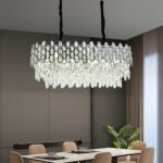 💎 Candelabru 75003/800×300 – Rafinament Argintiu cu Cristale Strălucitoare