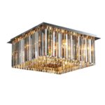 Candelabru Model H98348 – 6 socluri E14, finisaj crom și cristale luminoase 💫 - imagine 3
