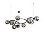 💡 Pendul N6805/9 – Impact Vizual Puternic în Negru & Crom - imagine 3