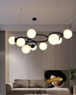 💡 Pendul N6805/9 – Eleganță Contrastantă în Negru și Alb - imagine 2