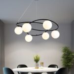 💡 Pendul N6806/6 – Stil Geometric și Contrast Vizual Puternic
