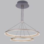💡 Pendul LED D08/60+40 – Putere Maximă și Eleganță Modernă în Finisaj Maro