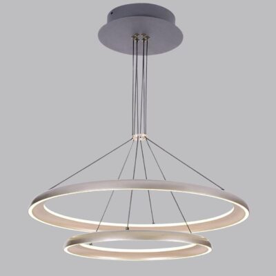 💡 Pendul LED D08/60+40 – Putere Maximă și Eleganță Modernă în Finisaj Maro