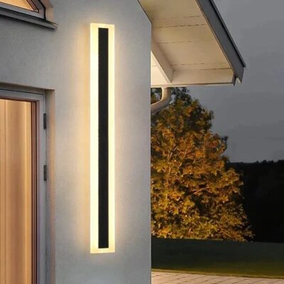 Aplica LED Exterior (15 W, IP65, lumină caldă, negru)