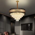 Candelabru Cristal, AURIU-NEGRU