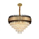 Candelabru Cristal, AURIU-NEGRU - imagine 3