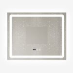 Oglindă LED Baie 80x60 cm cu Touch Premium, Dezaburire, Lumini Variabile, Termometru și Ceas Integrat - imagine 4