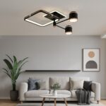 Lustră LED 51cm, 88W, Spoturi Direcționale și 3 Tipuri de Lumină cu Telecomandă – Model 9235/4