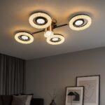 Lustră LED elegantă cu design geometric – Model 26053/2+2+1GM+FGD