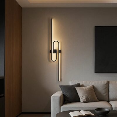 Aplica LED de perete modernă, 64W, lumină reglabilă 3000K–6500K