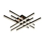 💡 Lustra LED F2818/3+3 BK – Design Geometric, Control Complet - imagine 3