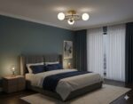 Lustra Zelma, 3 globuri, Auriu