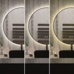 🪞 Oglindă LED cu Touch, Funcție Dezaburire și 3 Tipuri de Lumină – Model J188-60 Smack, Ø60 cm, Ramă Negru Mat - imagine 6