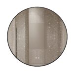 🪞 Oglindă LED cu Touch, Funcție Dezaburire și 3 Tipuri de Lumină – Ramă Negru Mat, 90 cm, Model J188-90 Smack - imagine 8