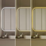 🪞 Oglindă LED cu Touch și Funcție Dezaburire – Ramă Negru, 110x70 cm, Model J187-11070 Smack - imagine 6