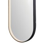 Oglindă de baie LED Elit’s Premium cu dezaburire – 50 × 90 cm, ramă neagră - imagine 12