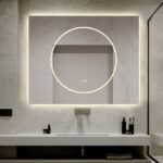 🪞 Oglindă LED cu Touch și Funcție Dezaburire, 3 Tipuri de Lumină – 100x80 cm, Model J193-10080 Smack - imagine 4