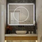 🪞 Oglindă LED cu Touch și Funcție Dezaburire, 3 Tipuri de Lumină – 100x80 cm, Model J193-10080 Smack - imagine 3