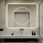 🪞 Oglindă LED cu Touch și Funcție Dezaburire, 3 Tipuri de Lumină – 100x80 cm, Model J193-10080 Smack
