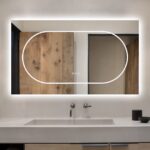 🪞 Oglindă LED cu Touch și Funcție Dezaburire, 3 Tipuri de Lumină – 120x70 cm, Model J194-12070 Smack - imagine 2