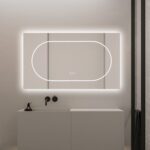 🪞 Oglindă LED cu Touch și Funcție Dezaburire, 3 Tipuri de Lumină – 120x70 cm, Model J194-12070 Smack - imagine 5