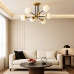 💡 Lustra LED 8316/6 – Eleganță Retro-Chic cu 6 Surse E27