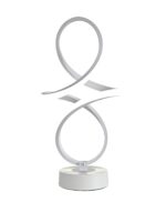 💡 Veioză LED SX8615 WH – Design Infinit, Finisaj Alb Mat - imagine 3
