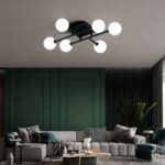 💡 Lustra DN05-6 – Design Geometric cu 6 Abajururi E27