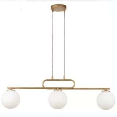 Lustra cu Sticlă 5173-3 – Design Modern, cu 3 Socluri E27