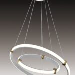 Lustra LED 3736-4+6 WH – 70W, Design Modern, cu Telecomandă și Lumină Reglabilă
