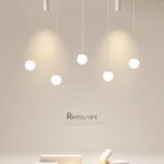 Lustra LED G4043-WH – 50W + 6W, Design Modern, cu Telecomandă și Lumină Reglabilă