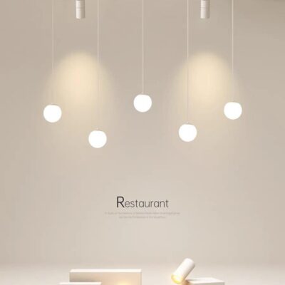 Lustra LED G4043-WH – 50W + 6W, Design Modern, cu Telecomandă și Lumină Reglabilă