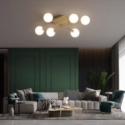 💡 Lustra DN05-6 Auriu – Stil Modern cu Accente Glamour