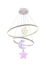 Lustra LED G4007 + RGB – 160W, Design Modern, cu Telecomandă și Lumină Multicoloră Reglabilă - imagine 3