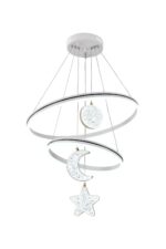Lustra LED G4007 + RGB – 160W, Design Modern, cu Telecomandă și Lumină Multicoloră Reglabilă - imagine 4