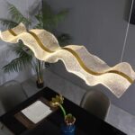 Lustra LED G4073 – 88W, Design Modern, cu Telecomandă și Lumină Reglabilă