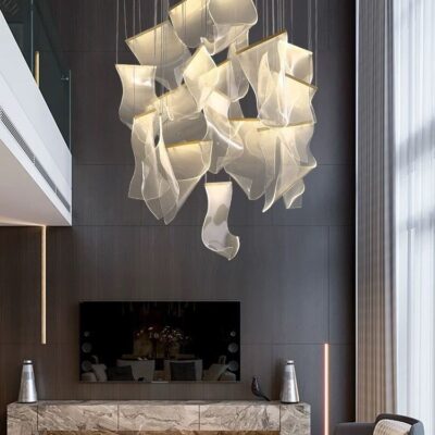 Lustra LED G 4220-12 – 48W, Design Modern, cu Telecomandă și Lumină Reglabilă