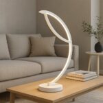 💡 Veioză LED 8726WH – Iluminare Puternică în Design Elegant Alb