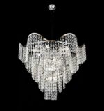 Candelabru Elegant Ø600 mm, 12 Becuri E27, Design Chrom, H520 mm – Model 78006-600 CH - imagine 3