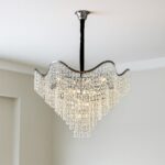 Candelabru Elegant Ø600 mm, 12 Becuri E27, Design Chrom, H520 mm – Model 78006-600 CH