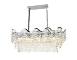 Candelabru Modern L1100 mm, H420 mm, 12 Becuri E27 – Model 78006-1100-400 CH - imagine 3